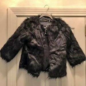 Faux fur jacket